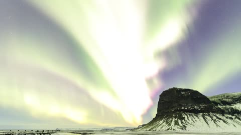 Enchanting Northern Lights in 4K Aurora Borealis Iceland