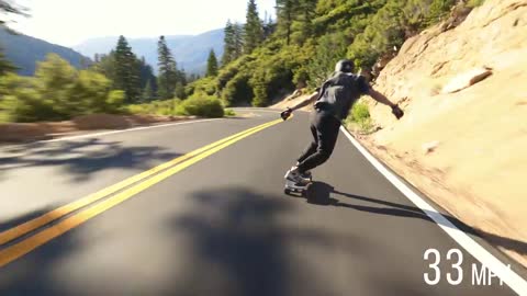 Racing Down a Mountain Pass