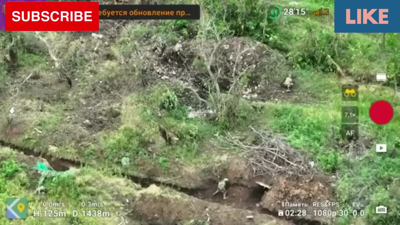 Shocking video from Ukraine: Ukrainian soldiers attack Russian trenches