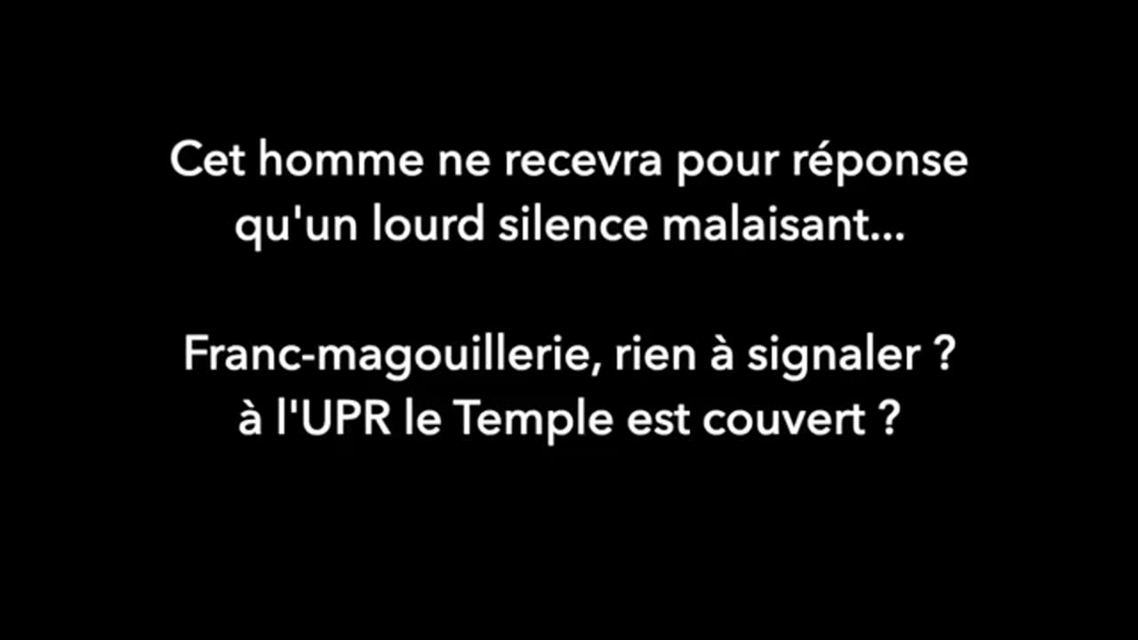 François Asselineau, interpellé à propos de la Franc-Maçonnerie