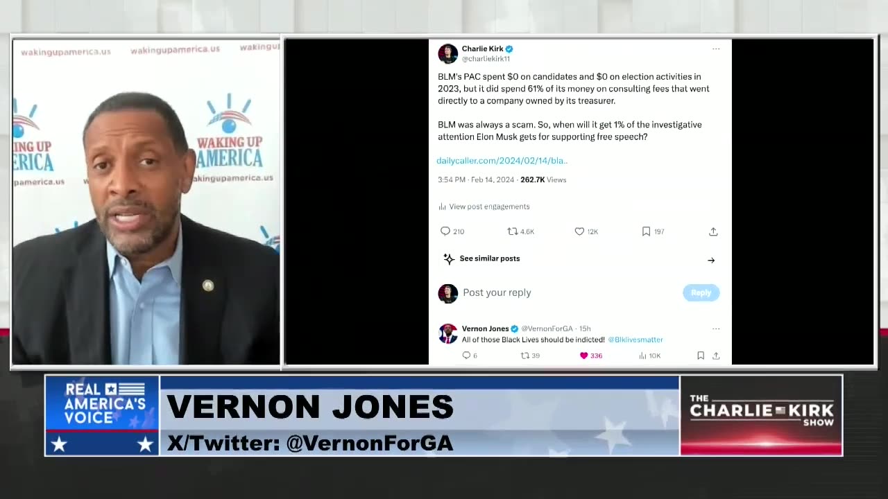 Vernon Jones Exposes the BLM Scam and Calls For the Indictment of its Leaders