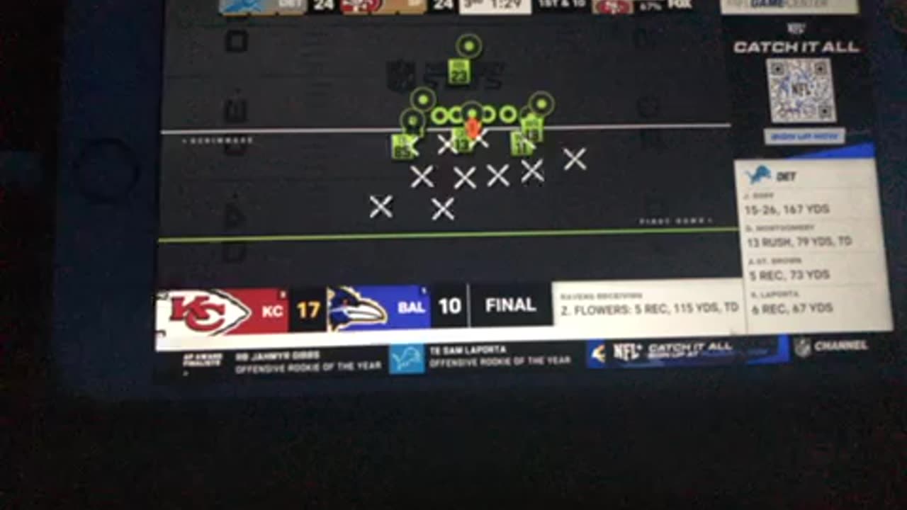 Detroit Lions 24 San Francisco 27 time 10:15 fourth