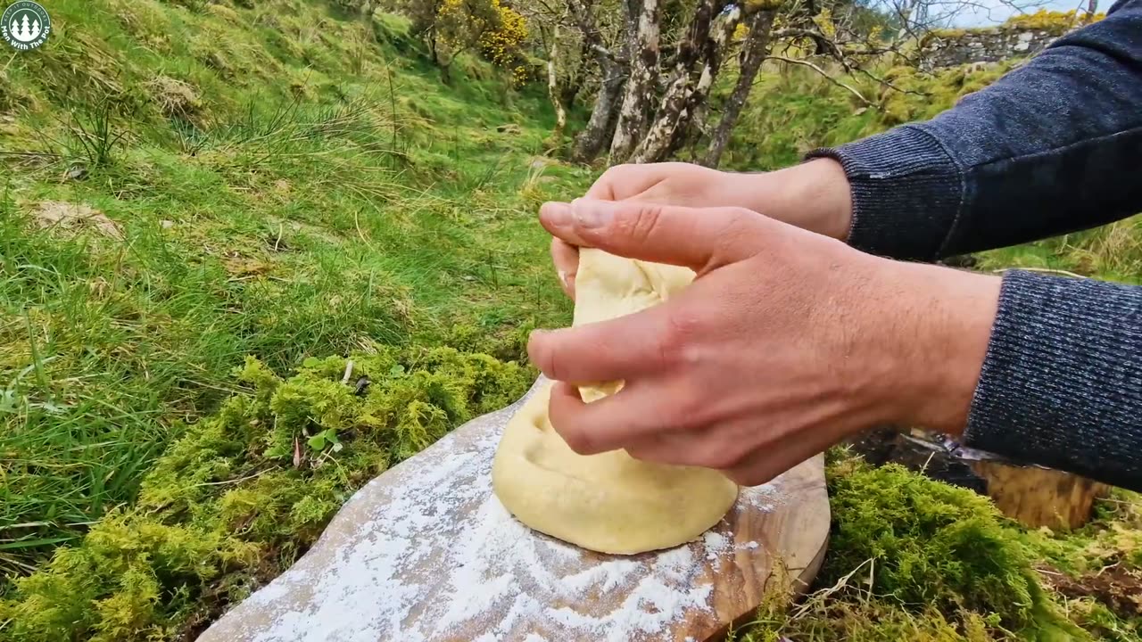 👑King of all CHICKEN BURGERS (beautiful nature, relaxing sounds, Camping, ASMR)