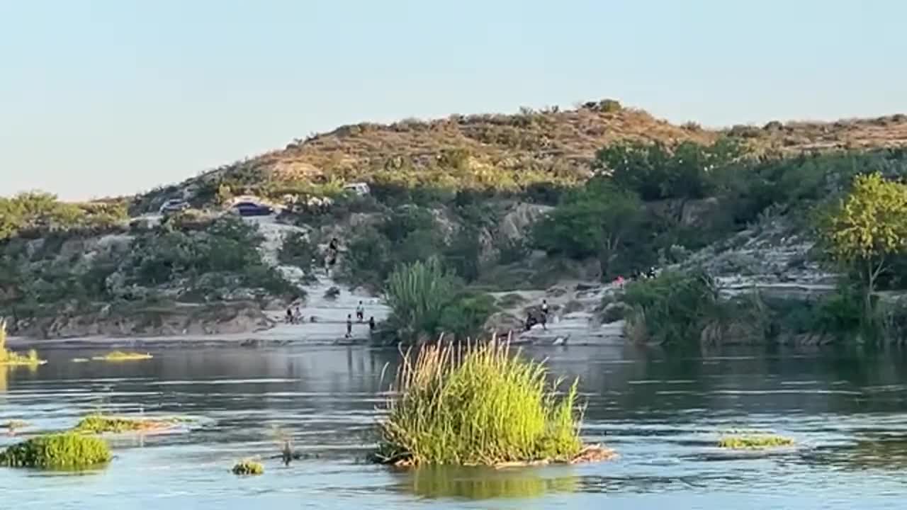 Up Close and Personal with Illegals Crossing