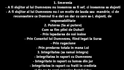 Să fii slujitor al Domnului!