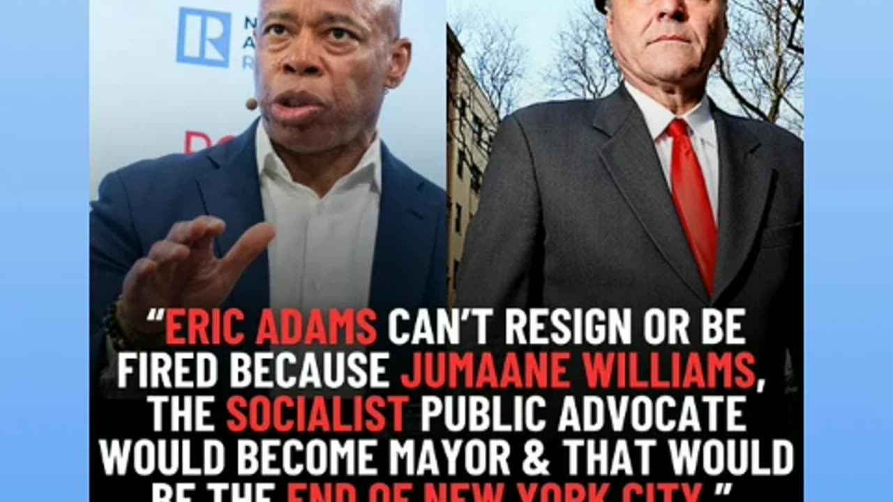 We all wanted Curtis sliwa to win mayor not mayors Eric adams 9/27/24