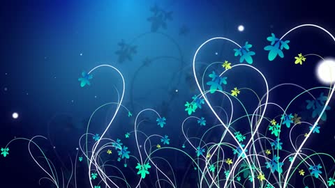 Cool blue tone dream of growth fashion effect wedding background element