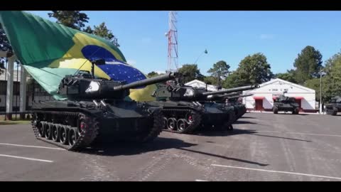 Exército Brasileiro Entrega 21 Tanques a País Aliado na Fronteira