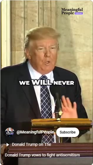 Trump Speaks Out Against Holocaust Denial