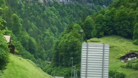 Exceptional alpine road ✨ Lauterbrunnen 🇨🇭