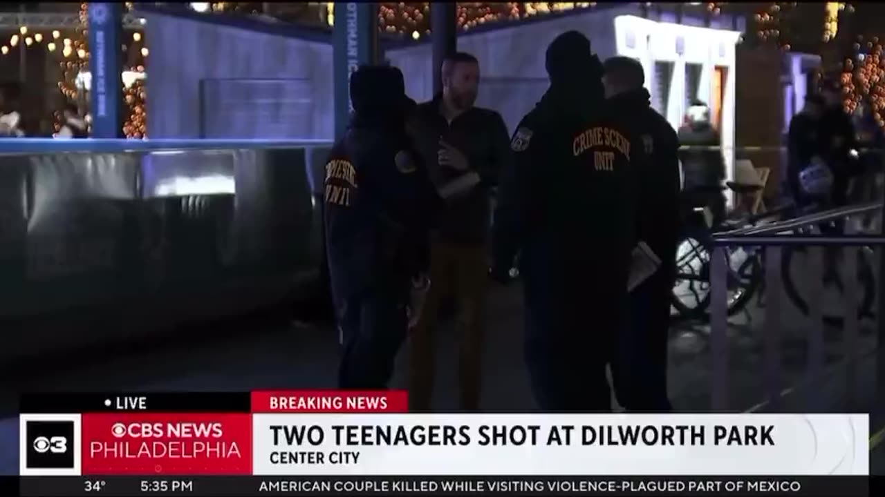 🚨BREAKING: Two 14-year-olds shot at the ice rink at Philadelphia City Hall.