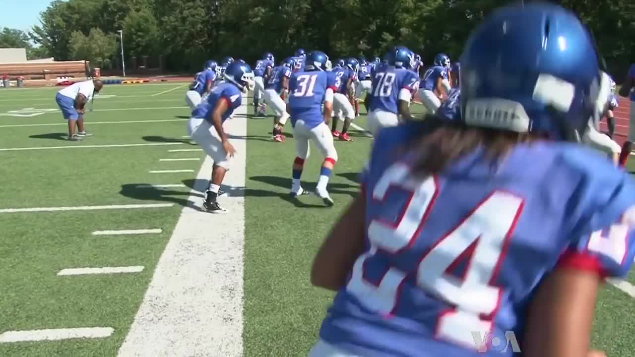 American Girls Join Boys Football Team