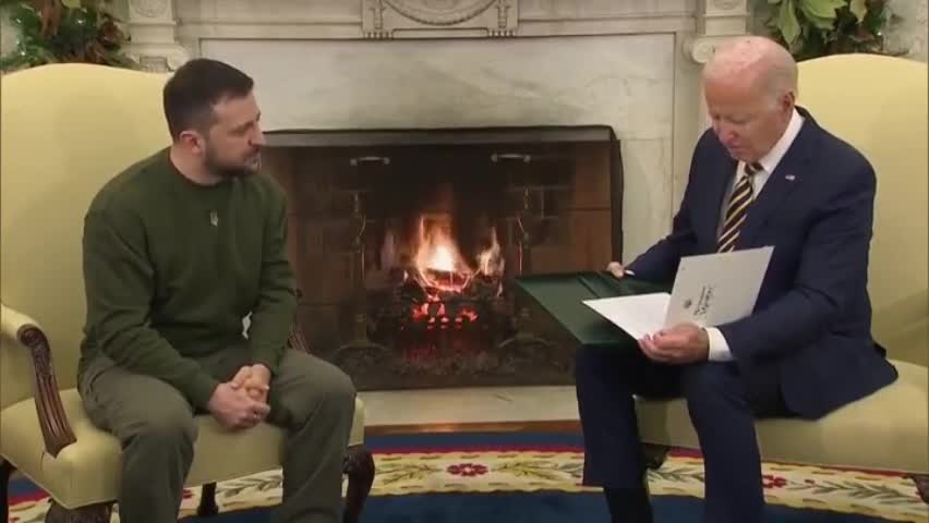 Zelensky Really Just Gave Biden A Medal From A Ukranian Army Officer