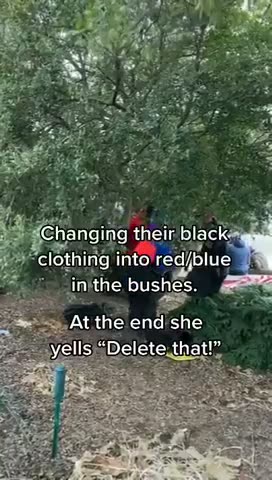 ANTIFA CHANGING INTO TRUMP GEAR ON JANUARY 6