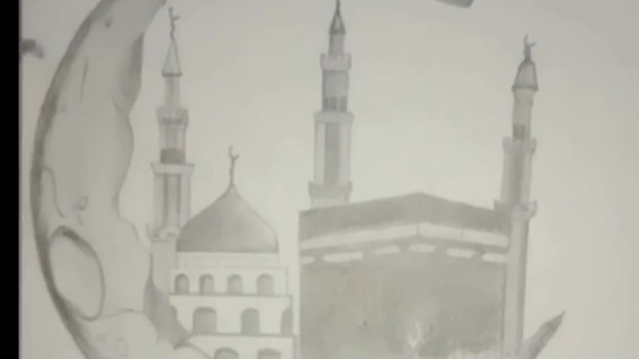My first drawing video which went viral on tiktok | #Islamic #drawing #tiktok
