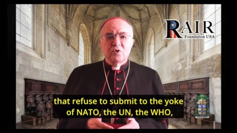 Archbishop Vigano says global pedophiles cabal satanists ✡️ , fake 👑, elites 🦎