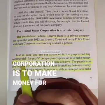 The United States is a Private Company