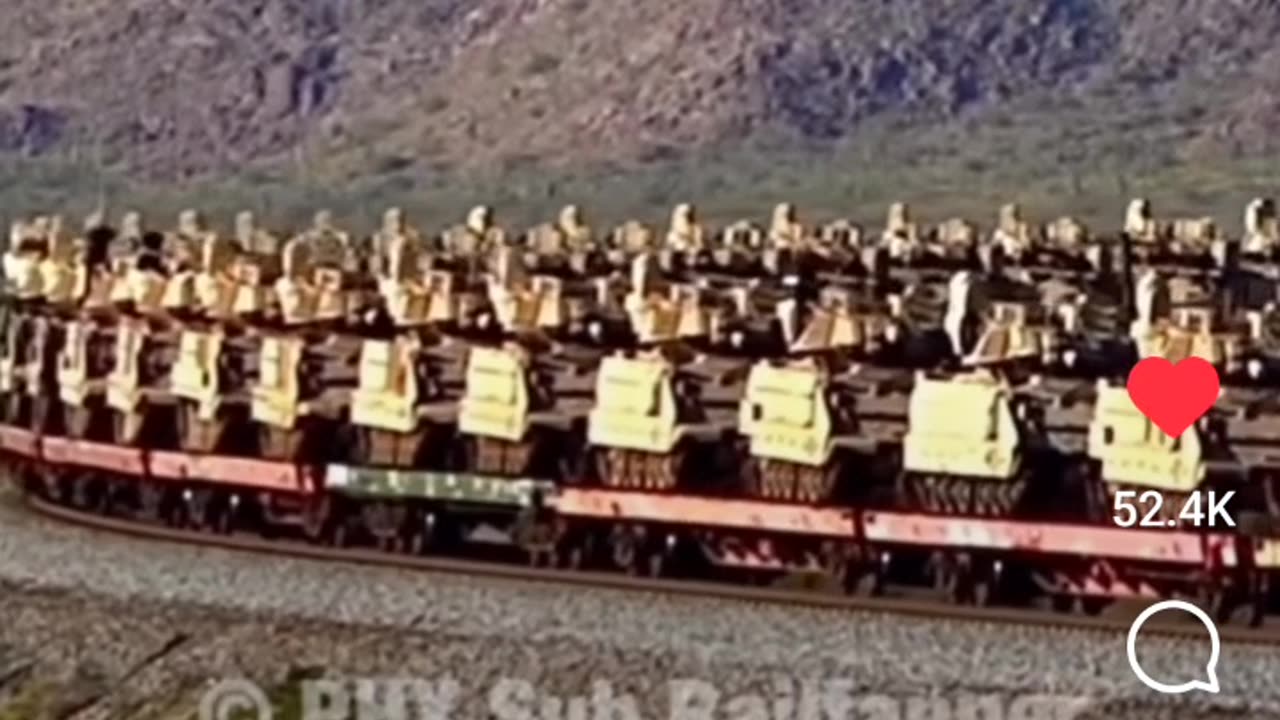 Mass Movement Of Armored Vehicles By Rail