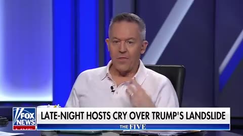 Gutfeld reacts to how his late-night rivals are handling Trump's win