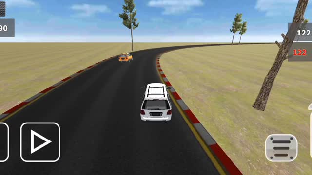 Car racing game video