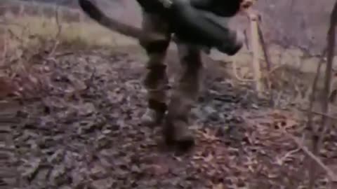 Ukrainian Javing A Russian Armored Vehicle