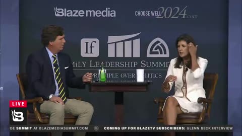 Blaze News - Tucker Presses Nikki Haley: "Do You Think Humans Are Causing Climate Change?"