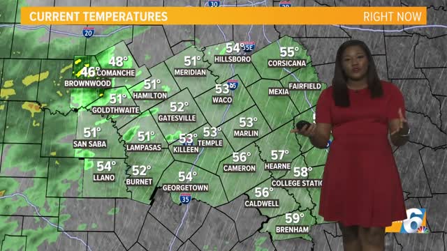 A Couple More Rounds of Rain, Few Storms Before More Seasonable Temperatures Return Central Texas