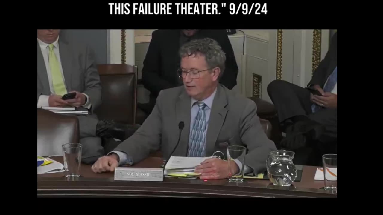 "I refuse to be a thespian in the Speaker’s failure theater. Thomas Massie @RepThomasMassie