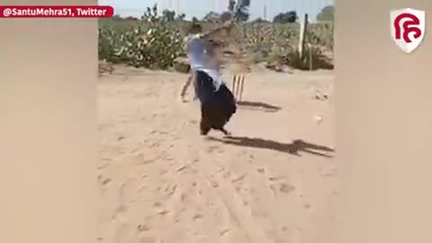 Rajsthani girl moomle nice play cricket