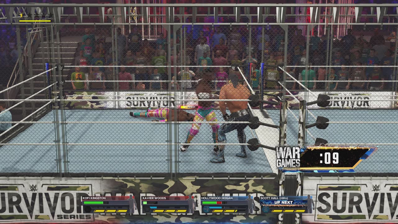 MATCH 36 NEW DAY VS NWO THE WARGAMES WITH COMMENTARY