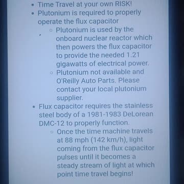 121G "FLUX CAPACITOR" 😎 TIME TRAVEL AT YOUR OWN RISK!