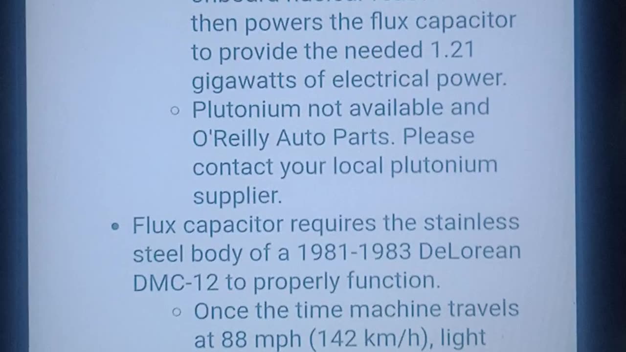 121G "FLUX CAPACITOR" 😎 TIME TRAVEL AT YOUR OWN RISK!