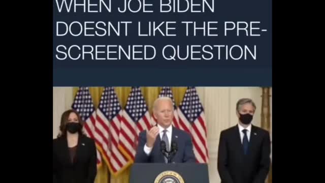 Joe Biden Can Only Answer Pre-Screened Questions