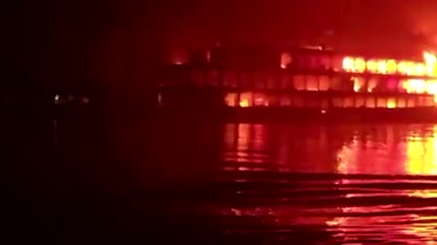 Eyewitness video shows fatal ferry fire in Bangladesh