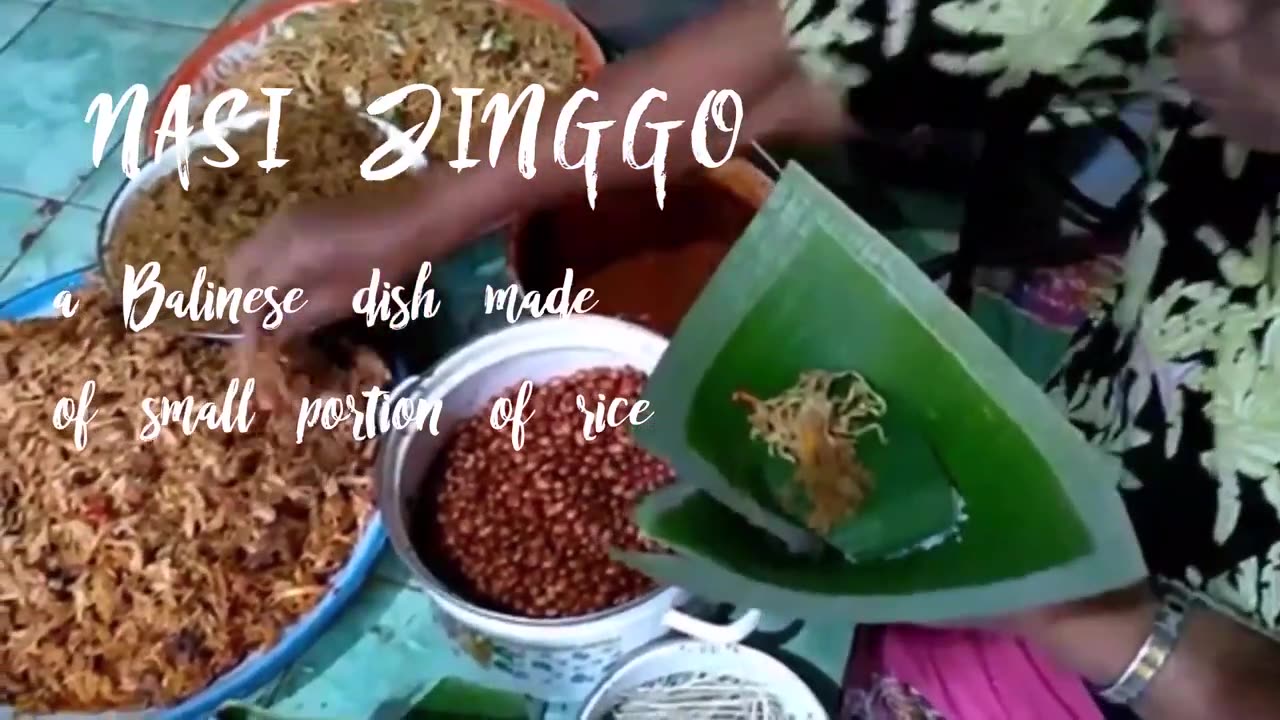 Food from various regions in Bali, Indonesia