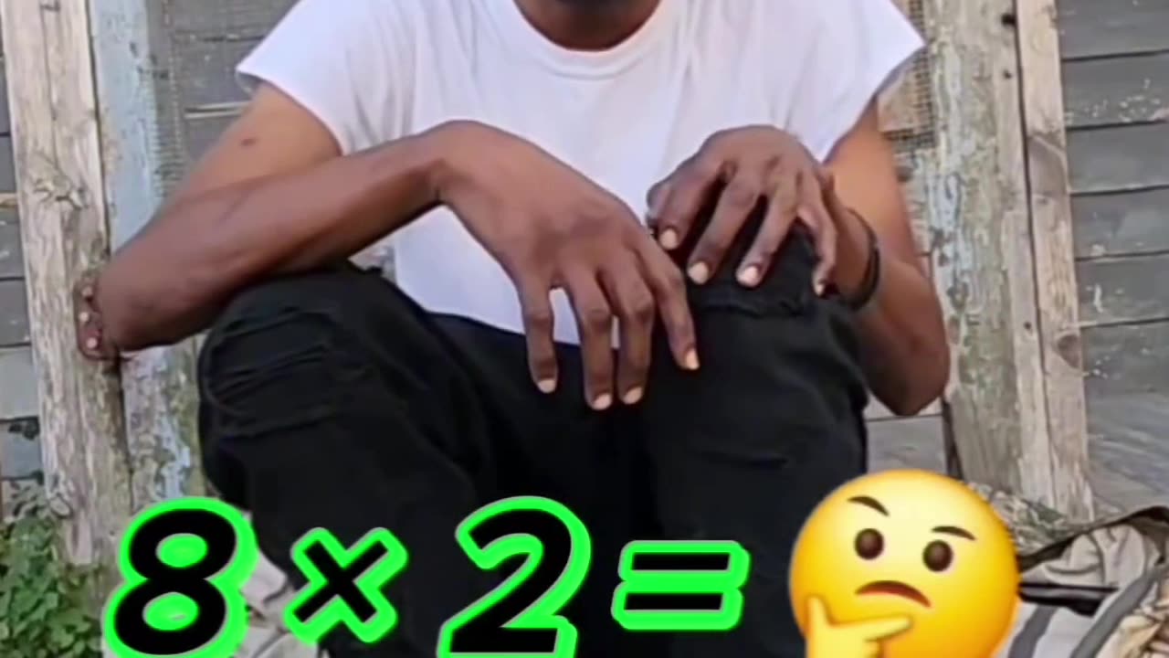 Grown man counts on fingers for 8×2.😭 PART: 1