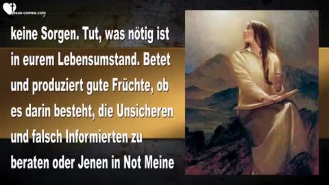 Lasst euch nicht ohne Öl erwischen... Bleibt beschäftigt für Mich !... ❤️ Liebesbrief von Jesus