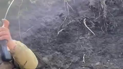 Ukrainian Fires RPG From The Trenches