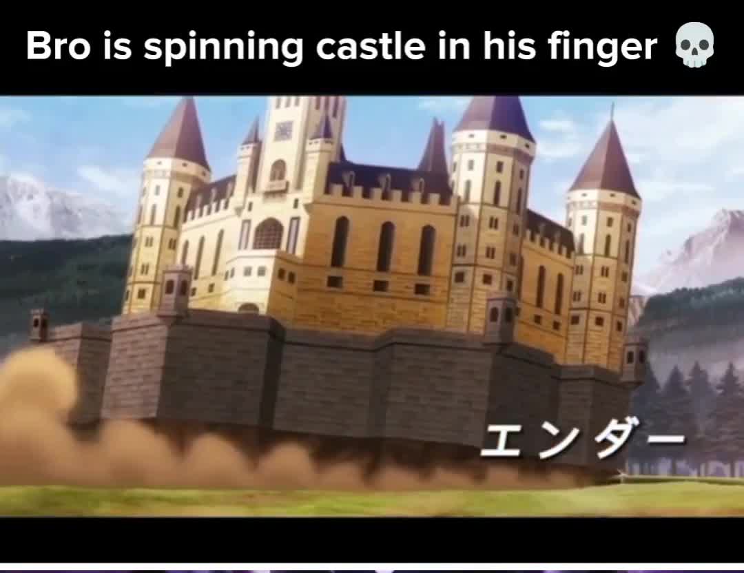 Bro is spinning castel in his finger