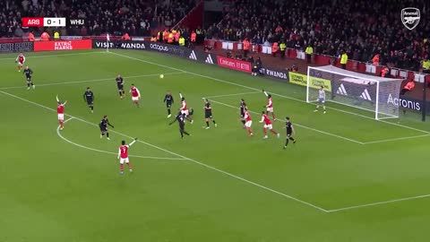 HIGHLIGHTS Arsenal vs West Ham (3-1) Saka, Martinelli and Nketiah