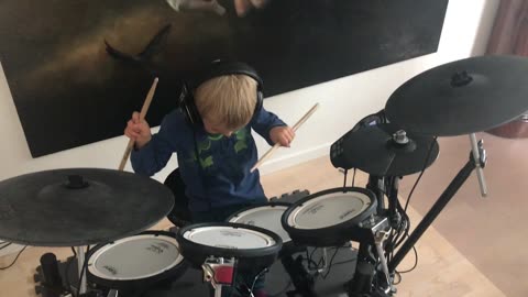 Kid Drumming