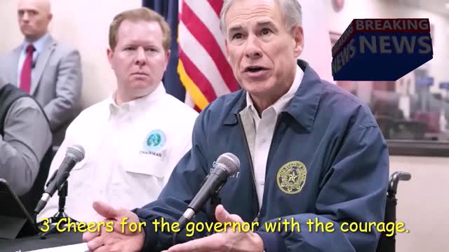 3 CHEERS FOR TEXAS GOVERNOR ABBOTT