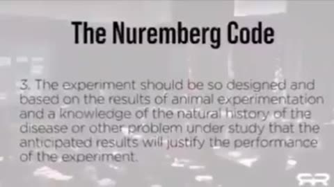 Nuremburg Code explanation. You awake yet??