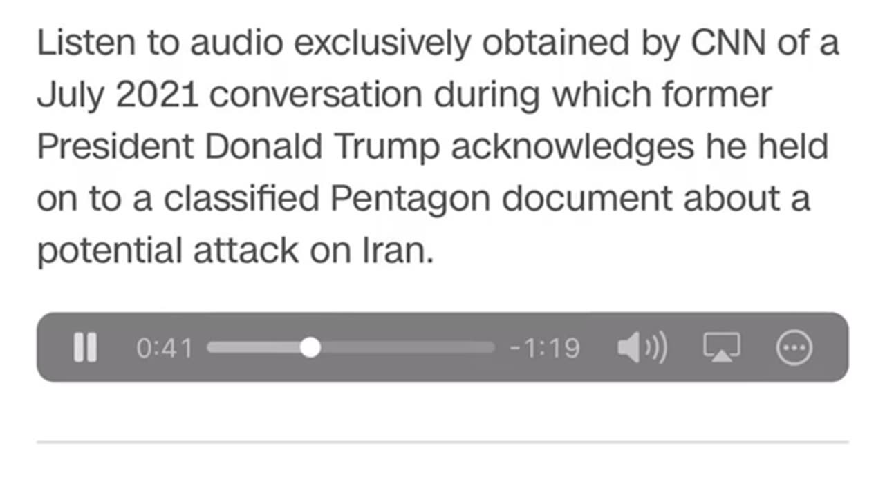 CNN Leaaked Audio of Trump