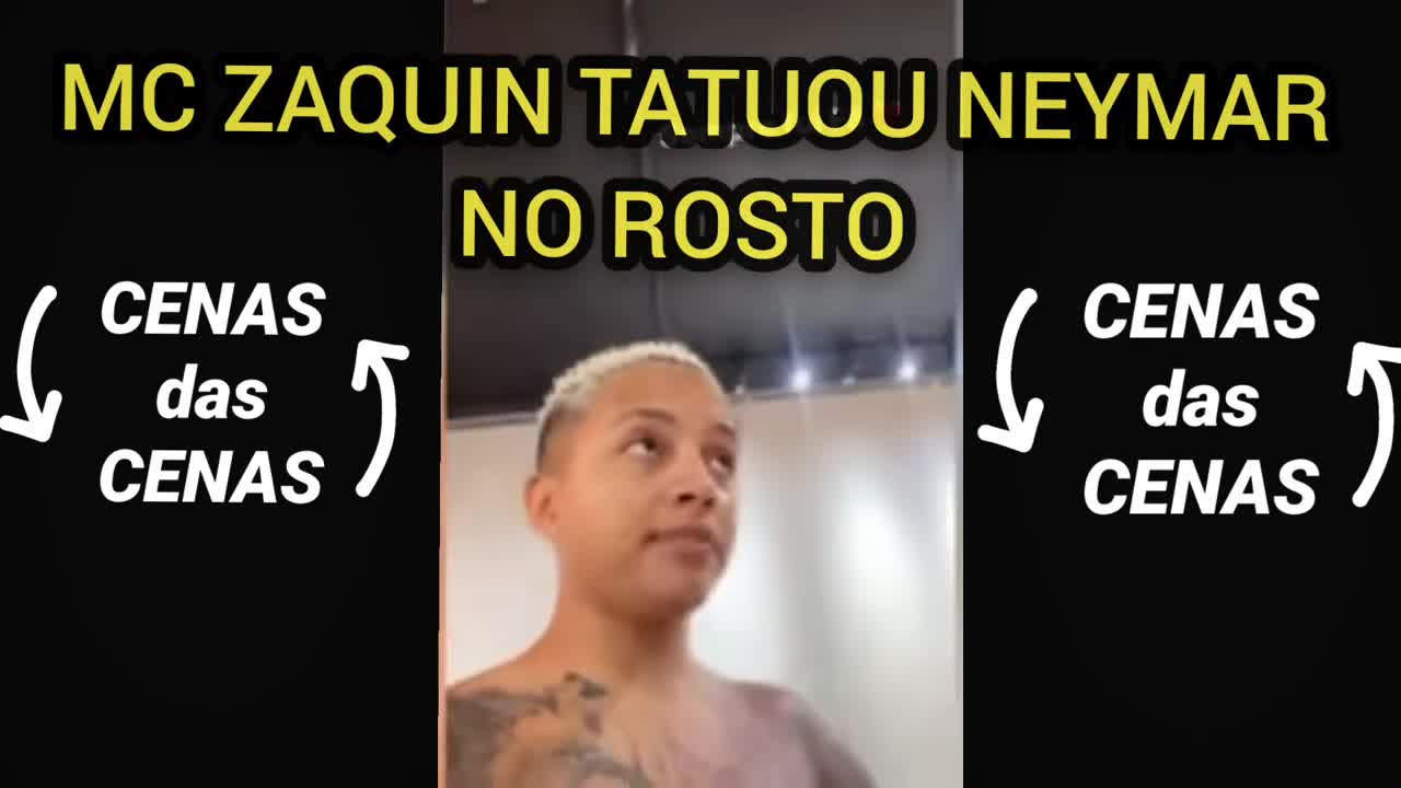 Homenagem ao Neymar Mc Zaquin Tatuou Neymar no Rosto