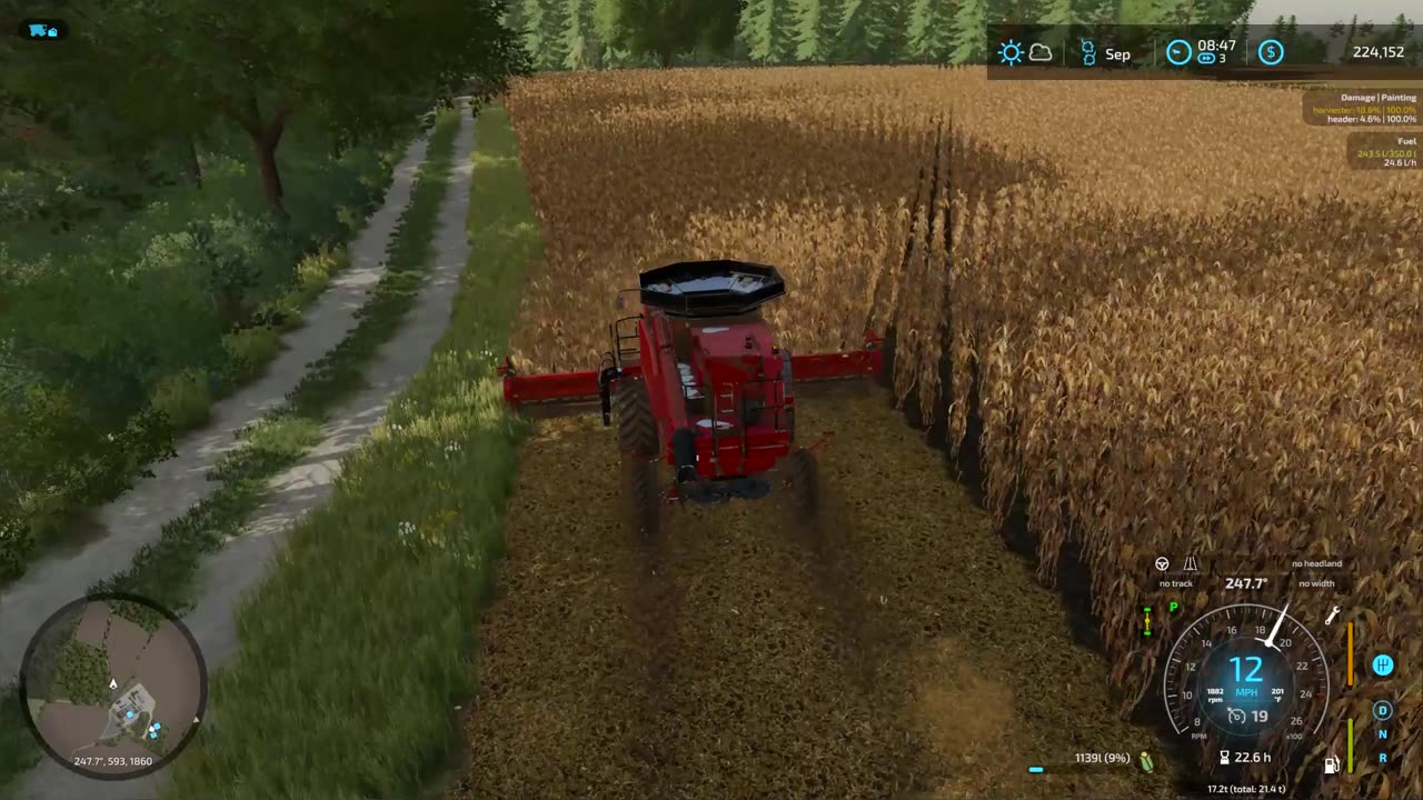 Farming Simulator 22 | Eastern North Carolina | Timelapse # 63 | Harvesting