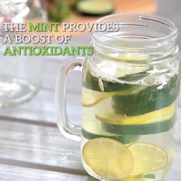 Fat Burner: Detox Lemon And Lime Cucumber Mint Water