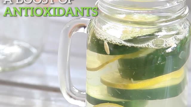 Fat Burner: Detox Lemon And Lime Cucumber Mint Water