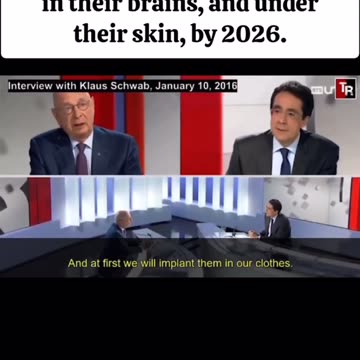 Klause Schwab tells in 2016 that everyone will have a chip in their brain.