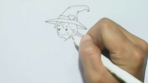 Speed Drawing Little Witch